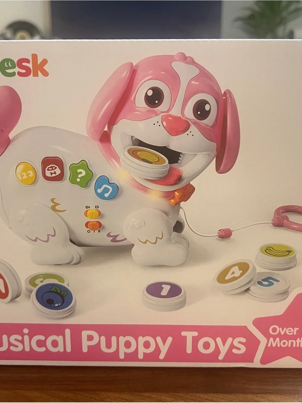 Bilingual Musical Pull & Chomp Puppy Toy